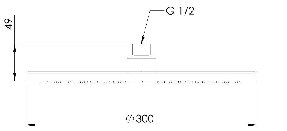 Верхний душ Remer 359MM30NOX (Black Matte)