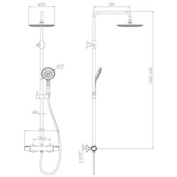 Душевой гарнитур Volle Sistema E 1580.090101 (Chrome) Thumb