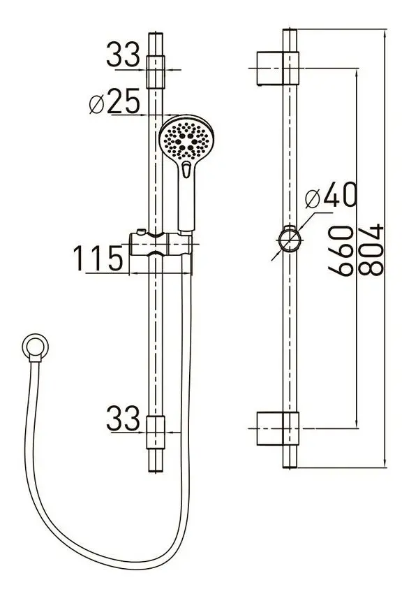 Set de dus Volle Nemo 15146200 (Chrome)
