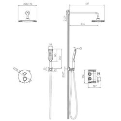 Душевой гарнитур Volle Sistema P 1584.090801 (Chrome) Thumb