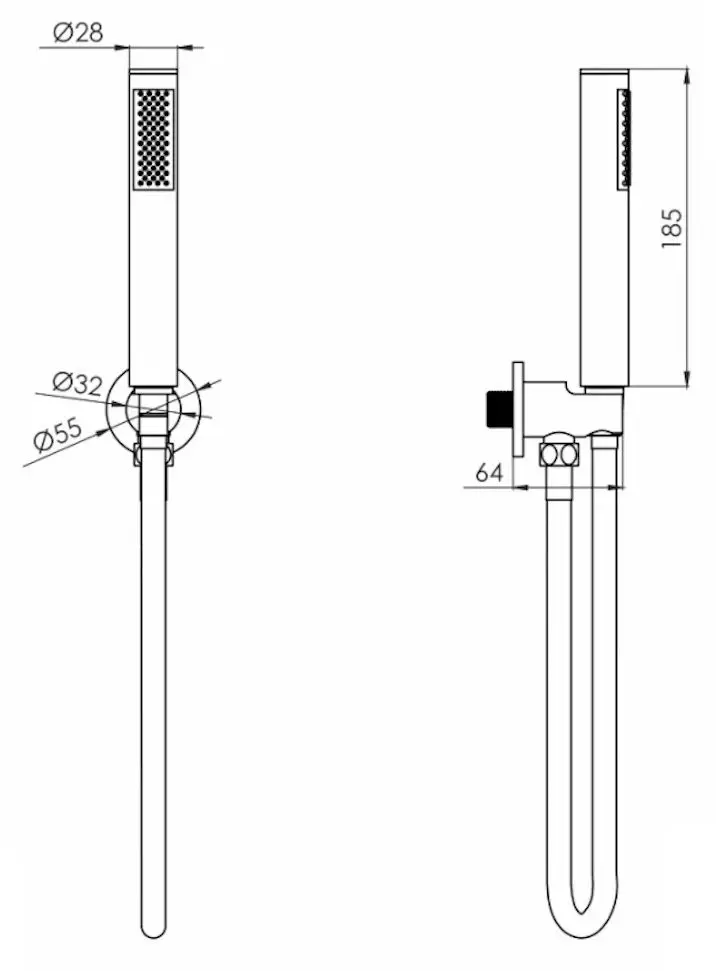 Душевой гарнитур Volle Sistema R 1585.090102 (Nickel)