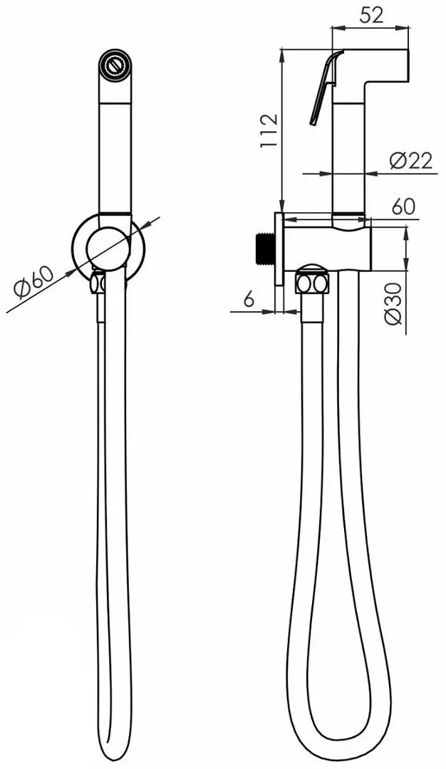 Dus igienic Volle Cascada H55 1586.190101 (Chrome)