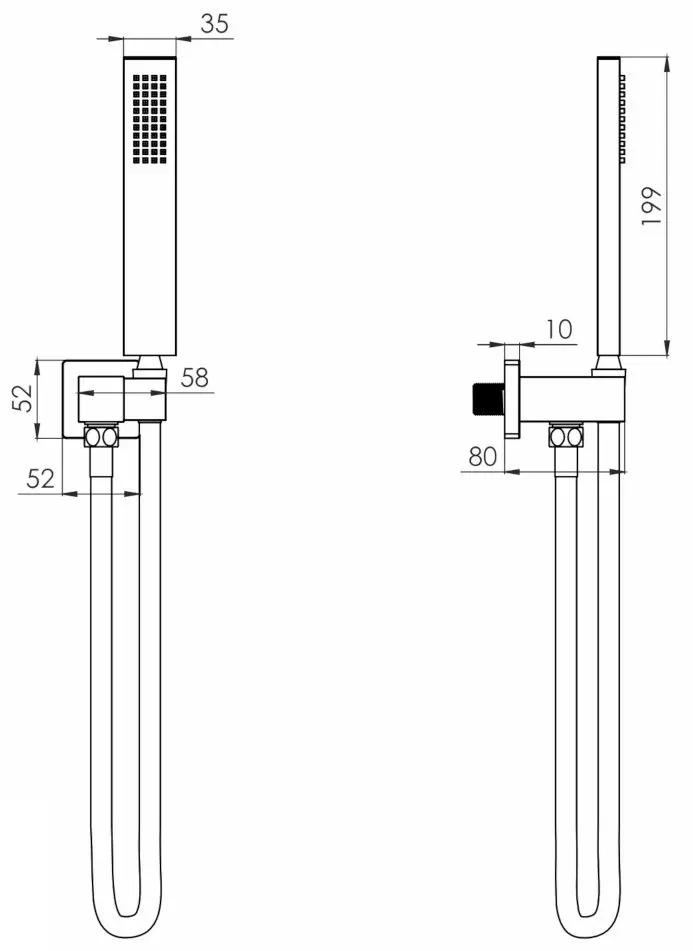 Ручной душ Volle Cascada B65 1586.170102 (Nickel)