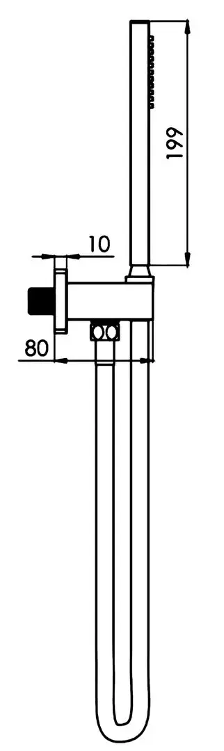 Ручной душ Volle Cascada B65 1586.170104 (Black)