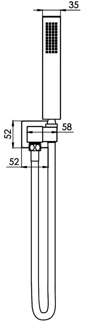 Ручной душ Volle Cascada B65 1586.170104 (Black)