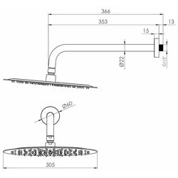 Dus de sus Volle Cascada R100 1586.180205 (Graphite) Thumb