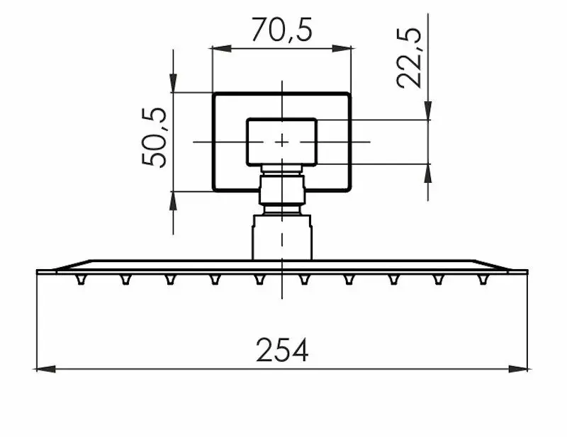 Duș de sus Volle Cascada R85 1586.180104 (Black)