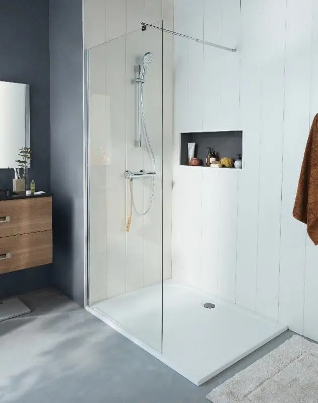 Душевая перегородка Cooke&Lewis Onega Clear 90x195 (Chrome)