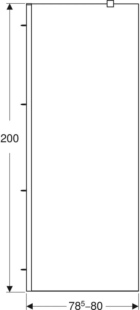 Душевая перегородка Gehler Geo 80x200 (Silver)