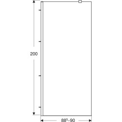 Душевая перегородка Gehler Geo 90x200 (Silver) Thumb