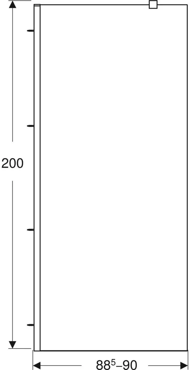 Душевая перегородка Gehler Geo 90x200 (Silver)