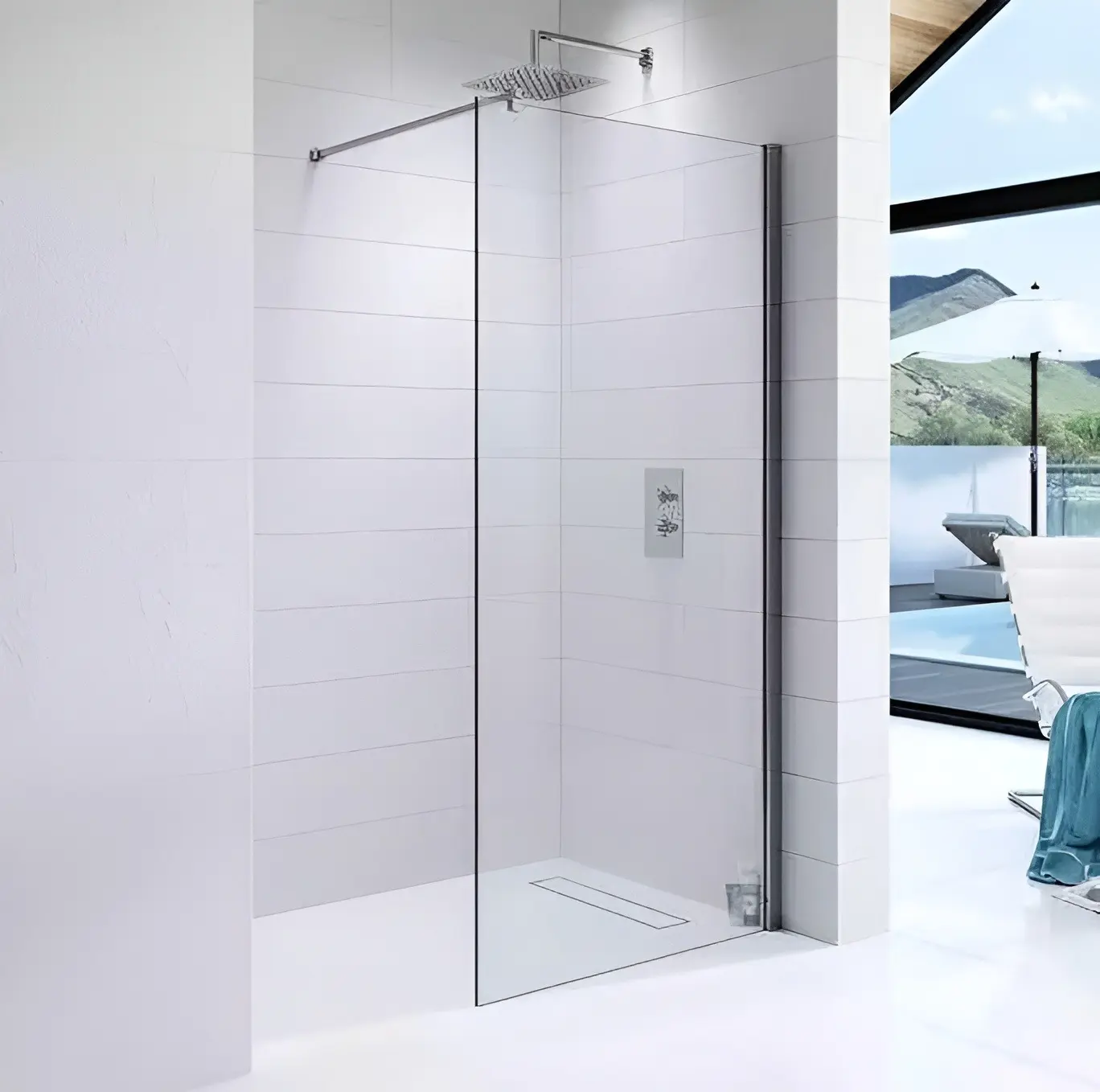 Душевая перегородка Gehler LA-8P10 120x190 (Chrome)