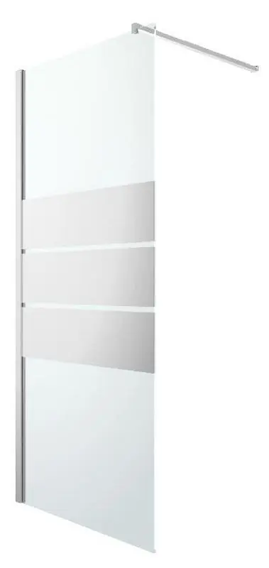 Душевая перегородка GoodHome Beloya 77.5x195 (Chrome)