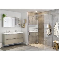 Душевая перегородка GoodHome Beloya 77.5x195 (Chrome) Thumb