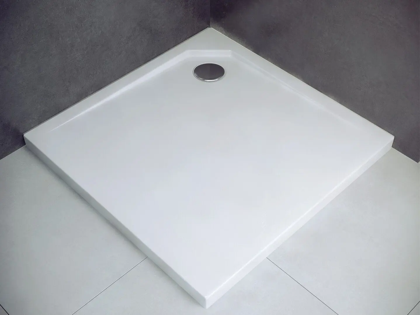 Cadita de dus Besco Acro UltraSlim BMAC-80 80x80 (White) - 3