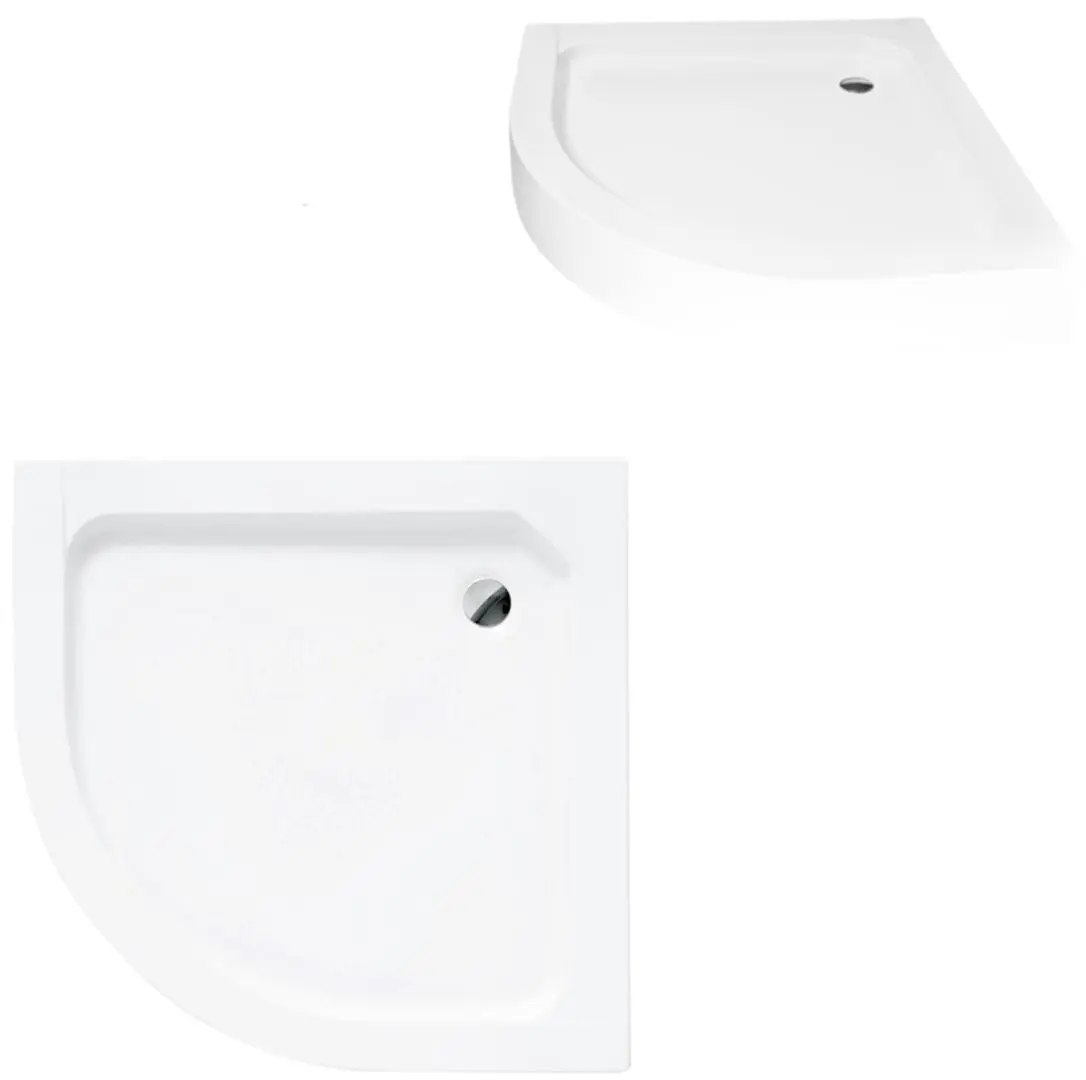 Cadita de dus Besco Alex 70x70x4 (White) - 2