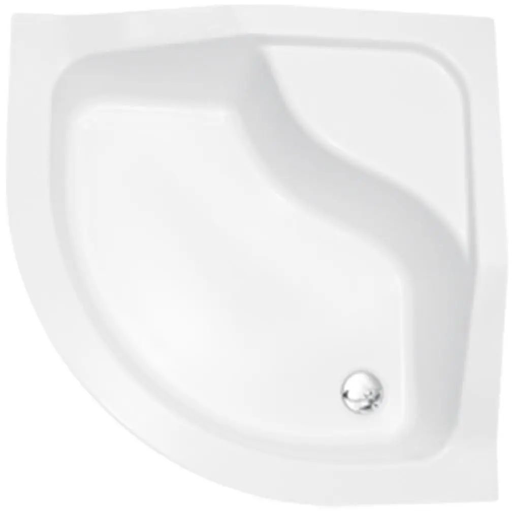 Cadita de dus Besco Oliver I #BAO-80-NR 80x80 (White) - 2