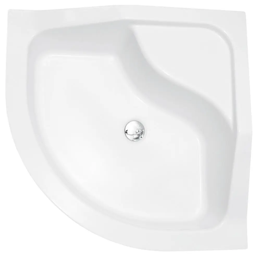 Cadita de dus Besco Oliver II #BAO-90-II 90x90 (White) - 2