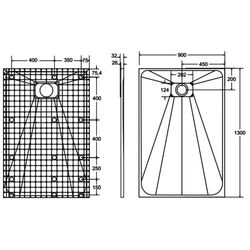 Cadita dus Besco Vexo 130x90 (White) Thumb