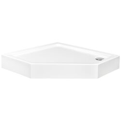 Cadita de dus incorporabila Besco Bergo Slimline #BAB-90 90x90 (White) Thumb