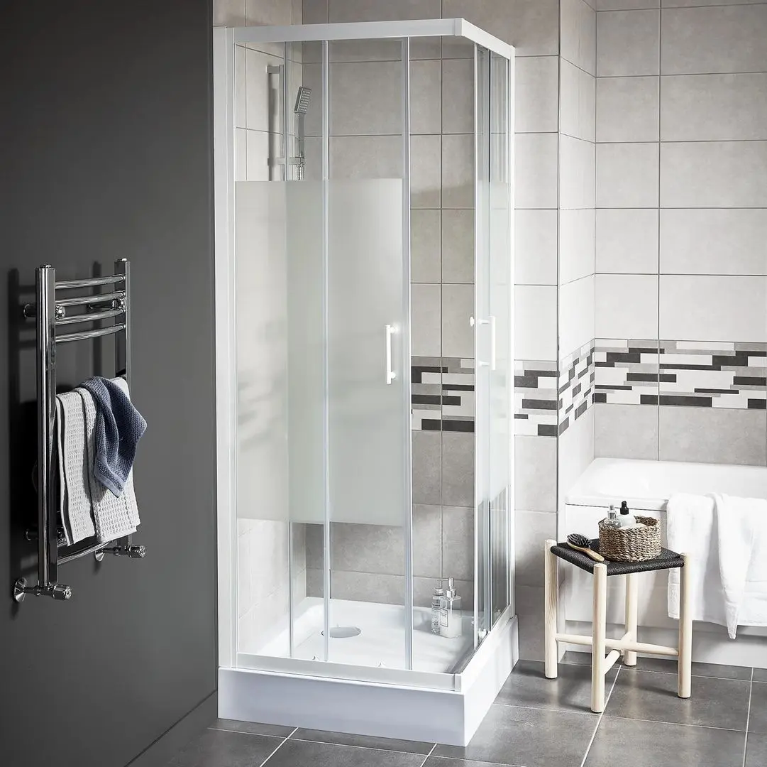 Cadita de dus Cooke&Lewis Lagan 80x80x15 (White)