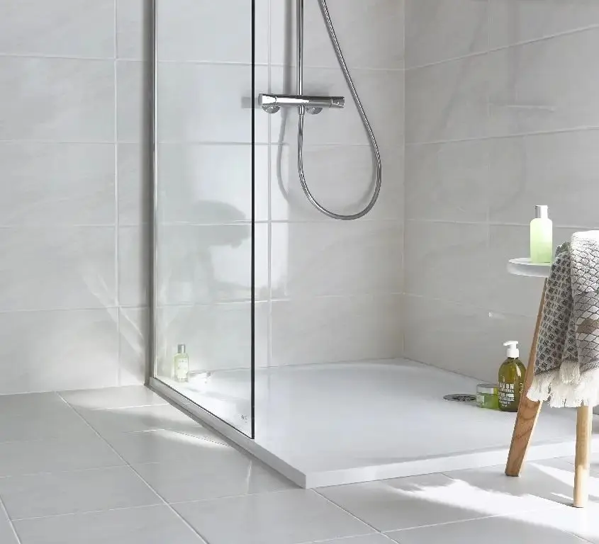 Cadita de dus GoodHome Limski 120x90x2.8 (White) - 2