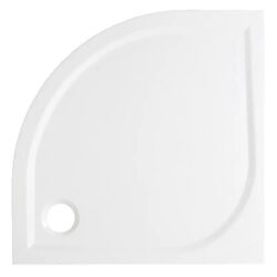 Cadita de dus GoodHome Limski Semicircle 80x80x2.8 (White)