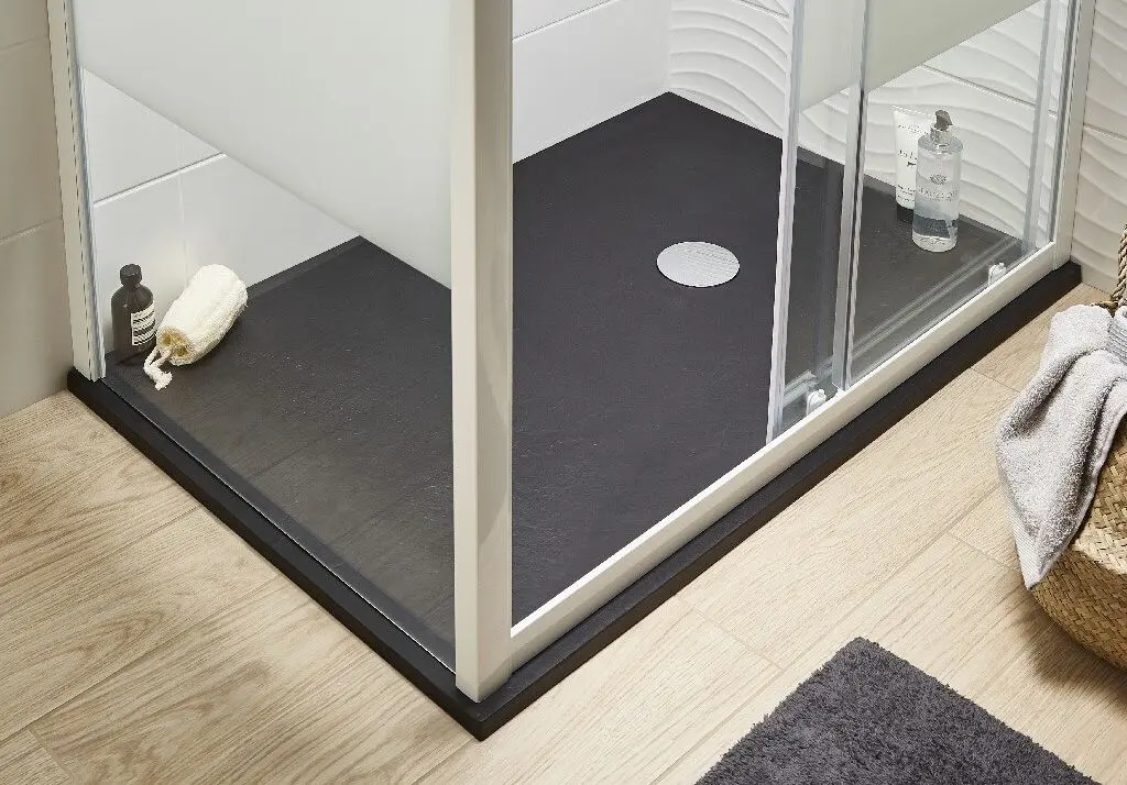 Cadita de dus GoodHome Piro 120x80x2.7 (Black) - 5