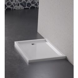 Cadita de dus New Trendy Cantare B-0424 100x80x4.5 (White) Thumb