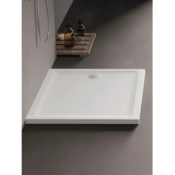 Cadita de dus New Trendy Mild B-0638 100x90x4.5 (White) Thumb