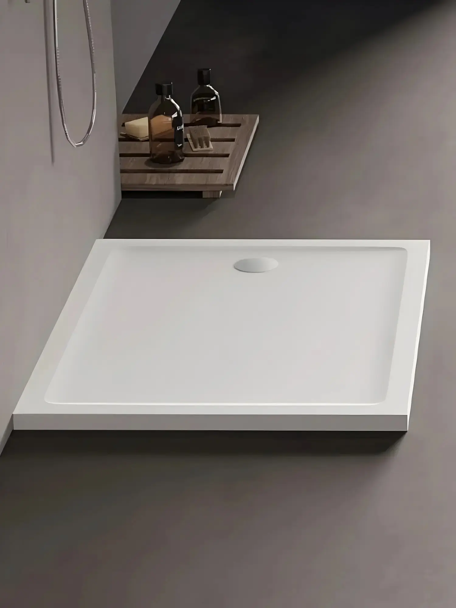 Cadita de dus New Trendy Mild B-0638 100x90x4.5 (White) - 2