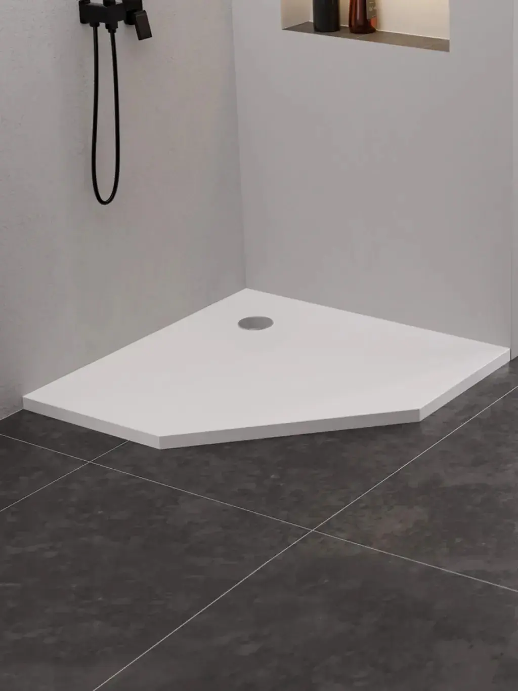 Душевой поддон New Trendy Mild Stone B-0539 80x80 (White) - 2