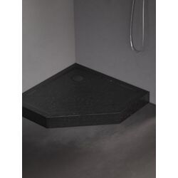 Cadita de dus New Trendy Mild Stone B-0561 90x90x11.5 (Black) Thumb