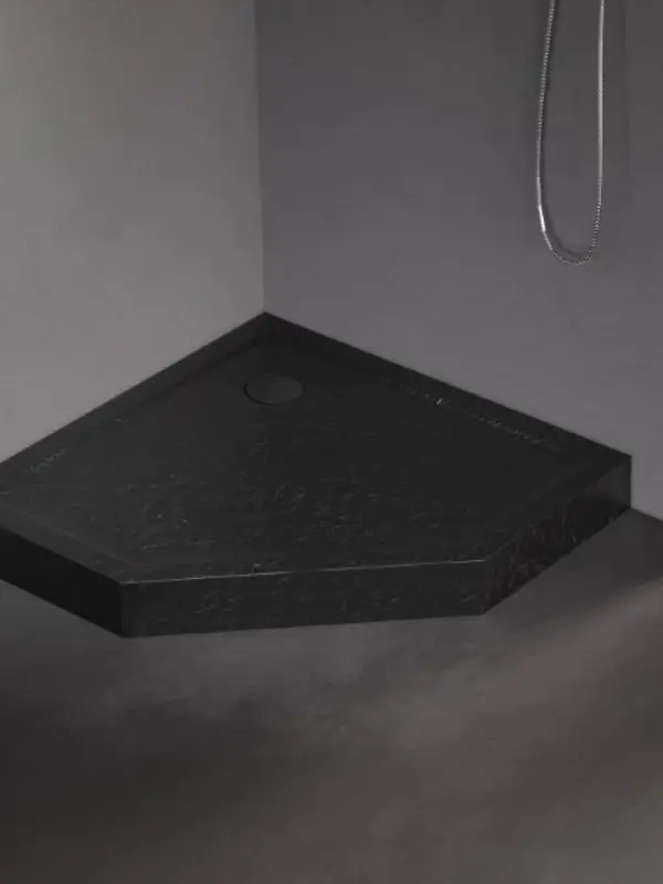 Cadita de dus New Trendy Mild Stone B-0561 90x90x11.5 (Black)