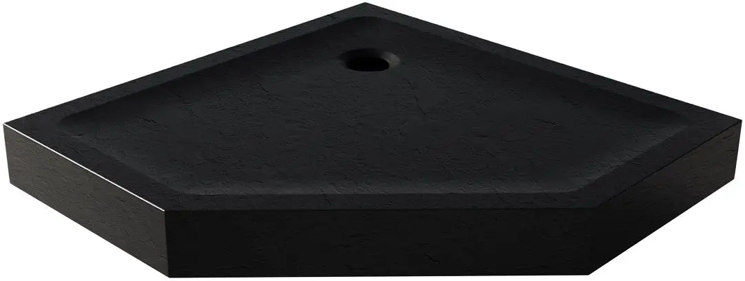 Cadita de dus New Trendy Mild Stone B-0561 90x90x11.5 (Black)
