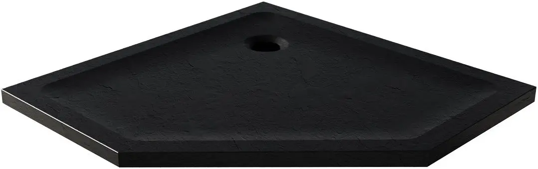 Cadita de dus New Trendy Mild Stone B-0582 90x90x4.5 (Black)