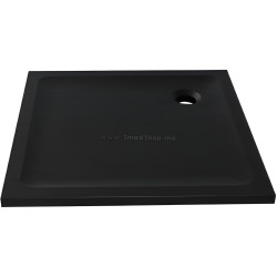 Cadita pentru dus New Trendy Mild Stone B-0584 90x90 (Black)