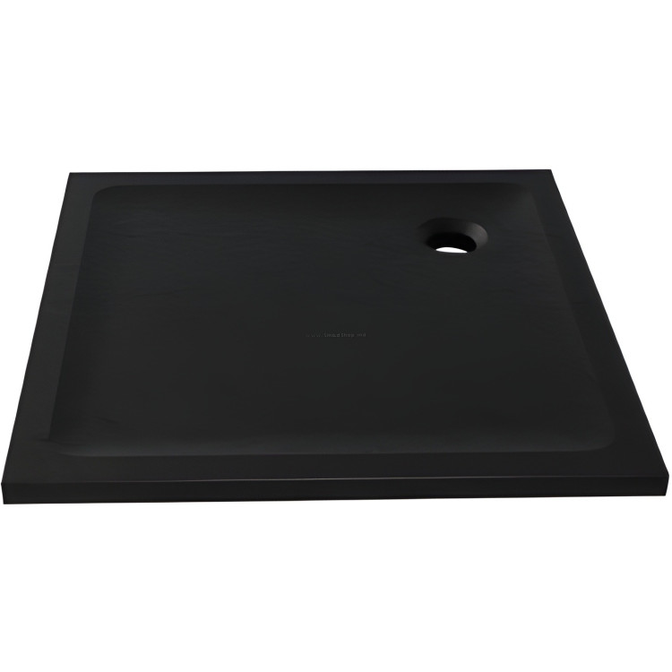 Cadita pentru dus New Trendy Mild Stone B-0584 90x90 (Black)