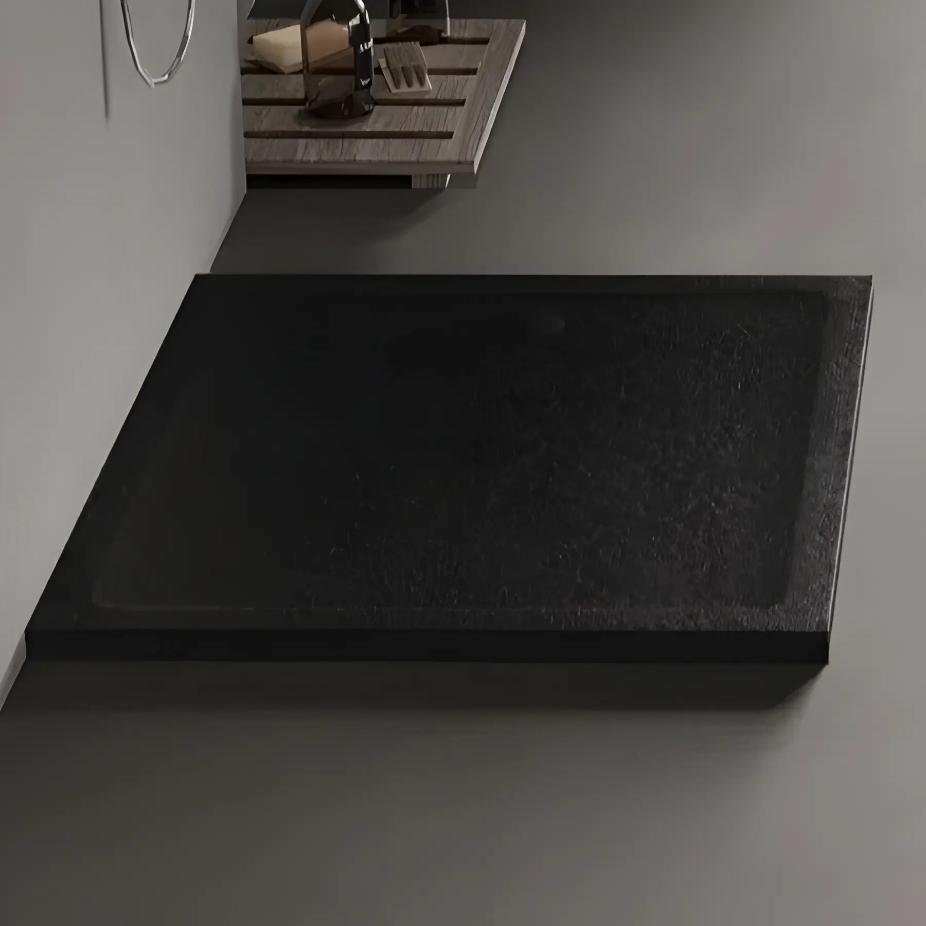 Душевой поддон New Trendy Mild Stone B-0592 110x80 (Black) - 2
