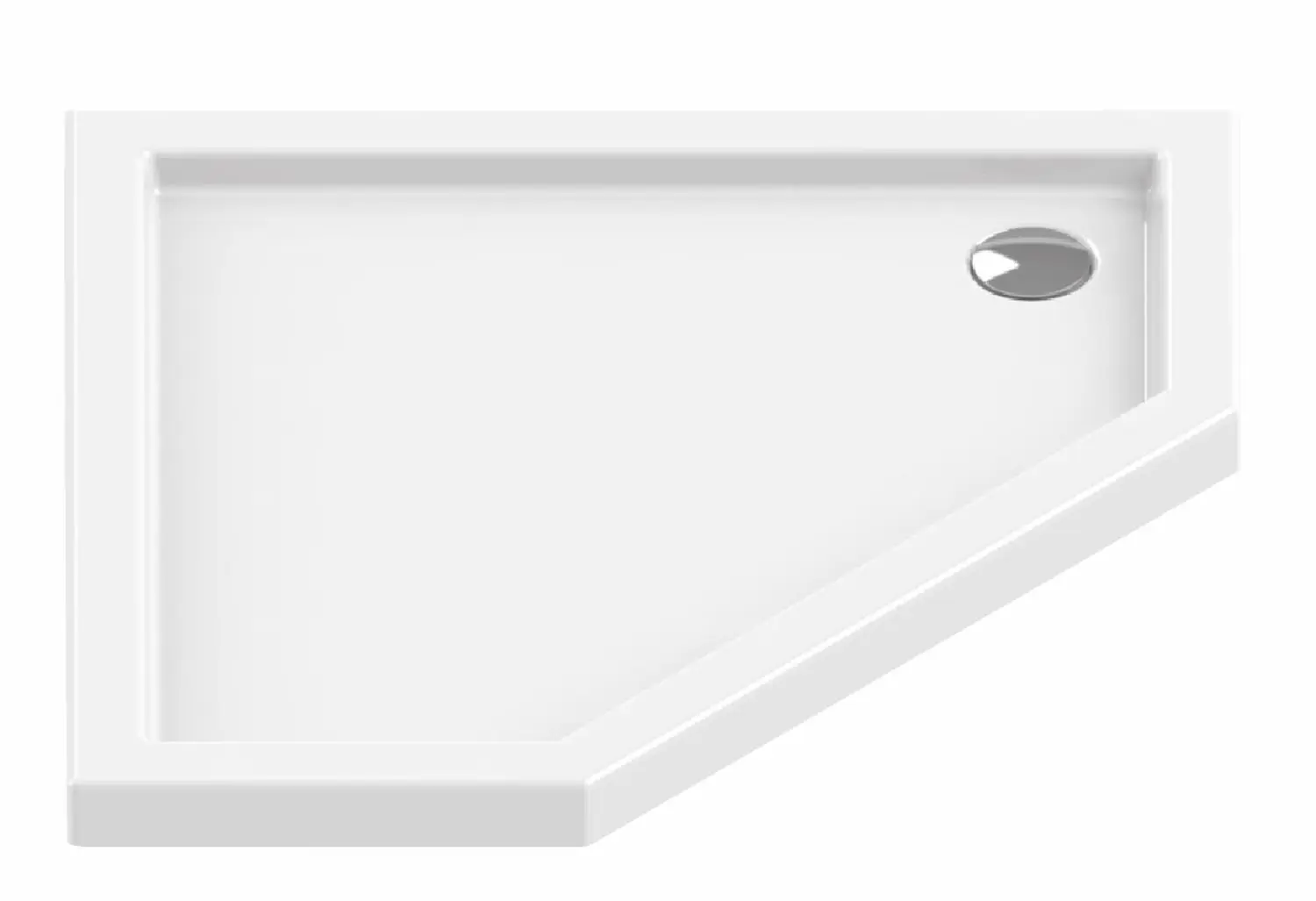 Cadita de dus New Trendy New Azura B-0365 90x90x6 (White)