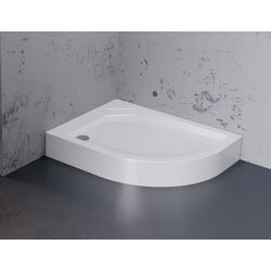 Cadita de dus New Trendy New Maxima B-0340 120x85x17 Left (White) Thumb