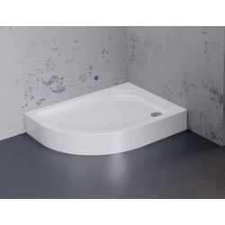 Cadita de dus New Trendy New Maxima B-0341 120x85x17 Right (White) Thumb