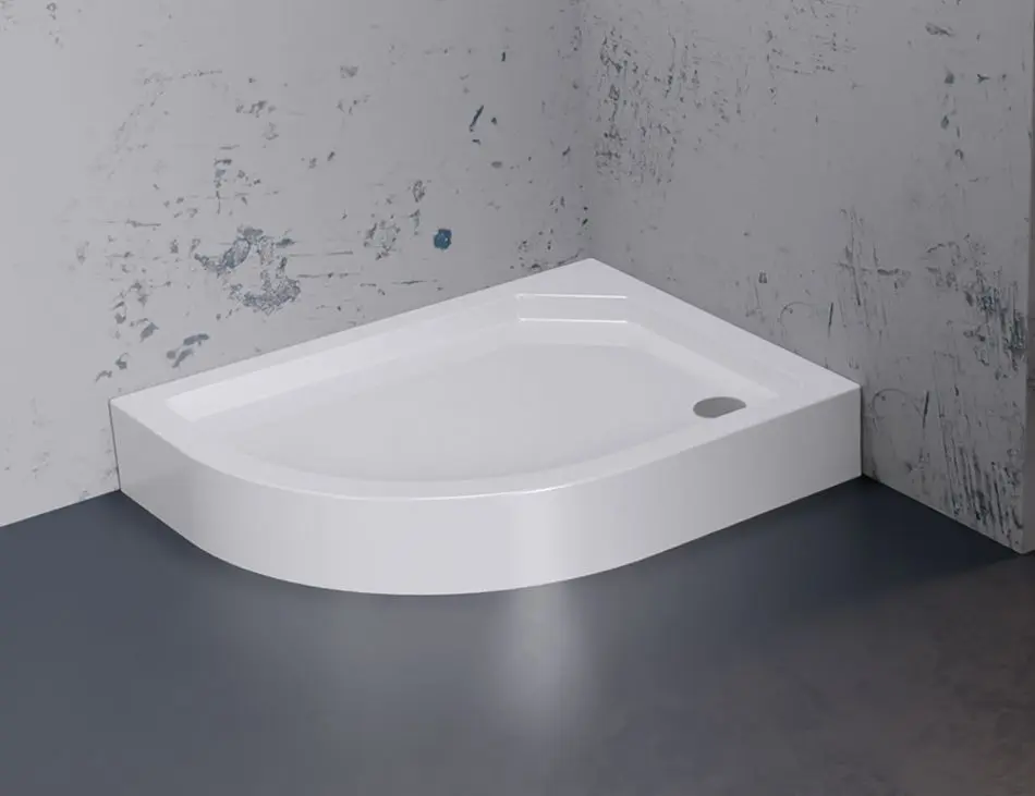 Cadita de dus New Trendy New Maxima B-0341 120x85x17 Right (White)