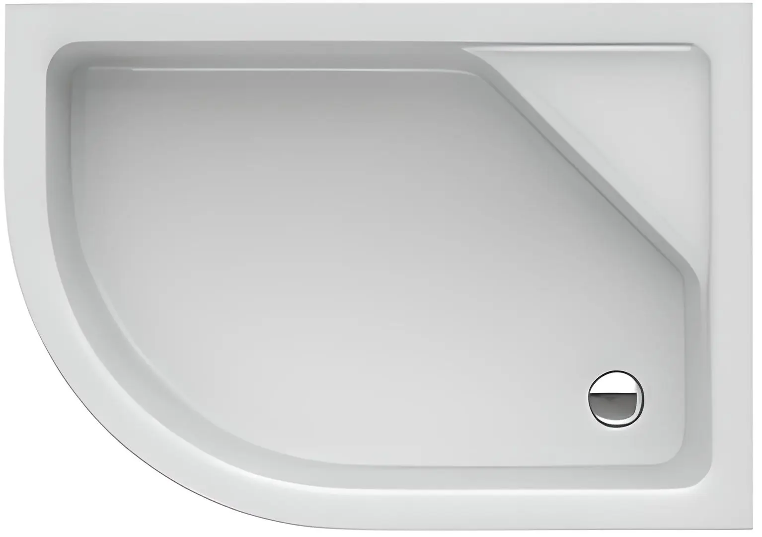 Душевой поддон New Trendy New Maxima B-0387 100x80x41 Right (White)