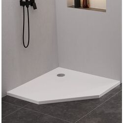 Cadita de dus New Trendy Nex B-0452 90x90x3.5 (White) Thumb