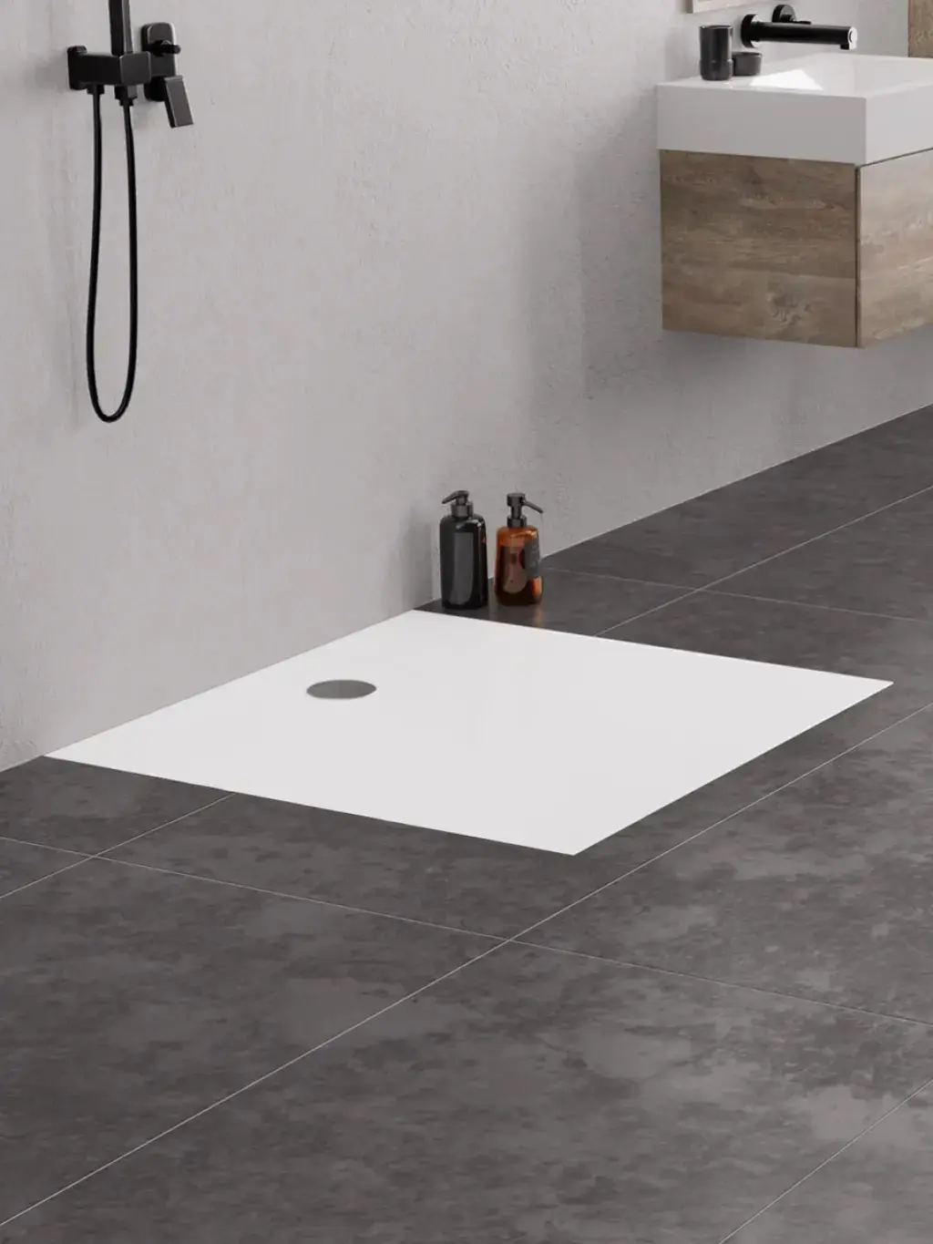 Cadita pentru dus New Trendy Nex B-0455 100x100 (White) - 2