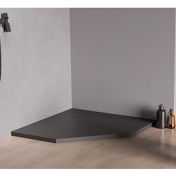 Cadita de dus New Trendy Nex Shade B-0499 90x90x3.5 (Anthracite) Thumb