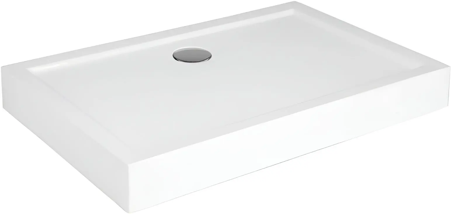 Cadita de dus Polimat Goliat 120x80x14 (White)
