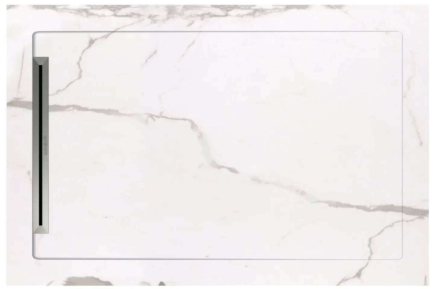 Cadita de dus Seranit Aquanit Infinity 120x80 (White)
