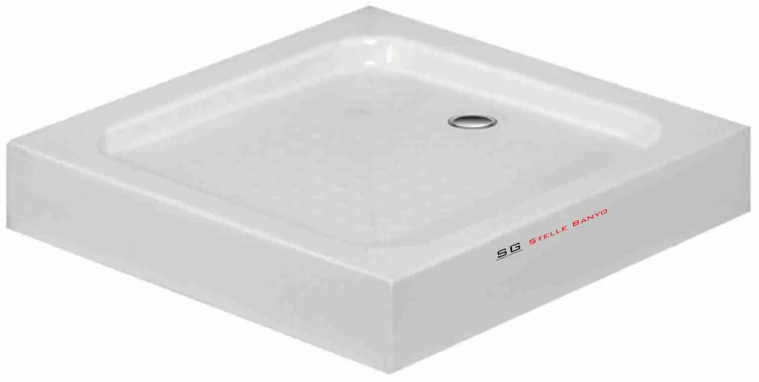Cadita de dus SG Stelle Zigana 90x90 (White)